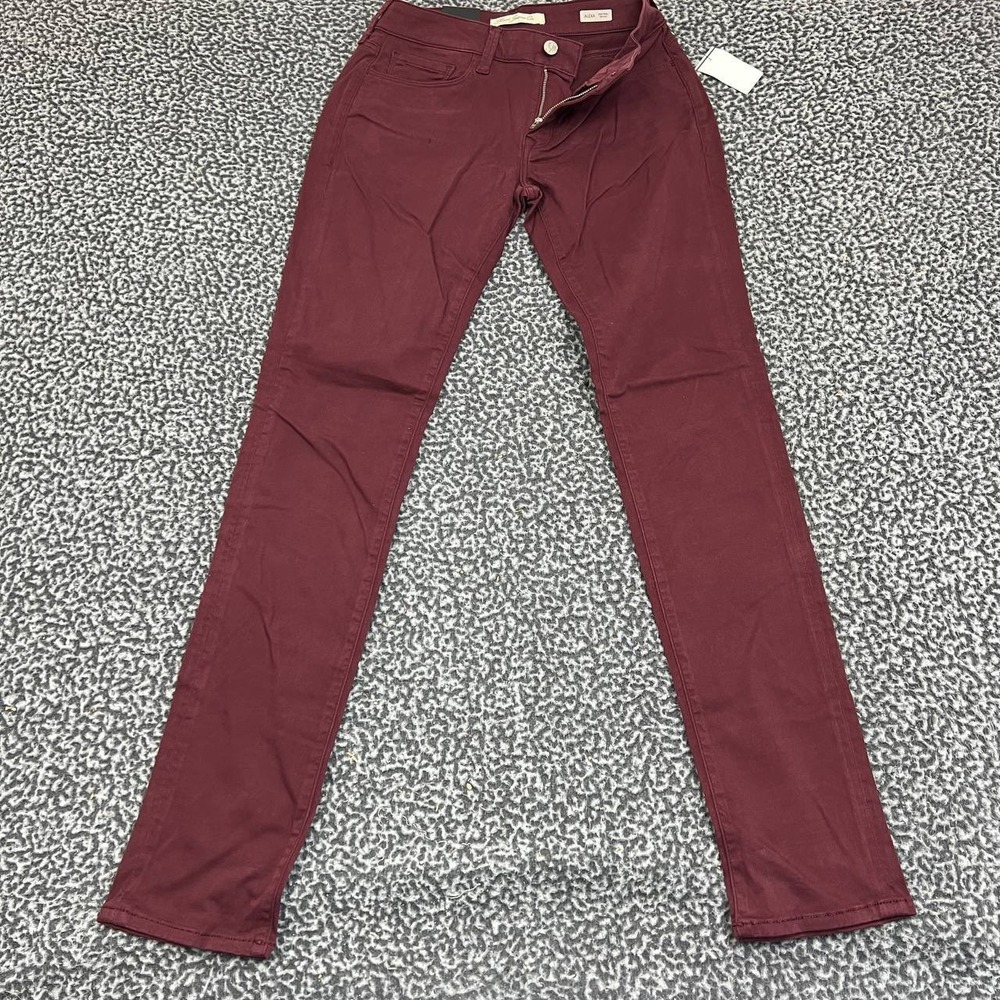 Mavi Alexa Jeans Women 27x32 Red Mid Rise Skinny Pants‎ Denim Outdoor New